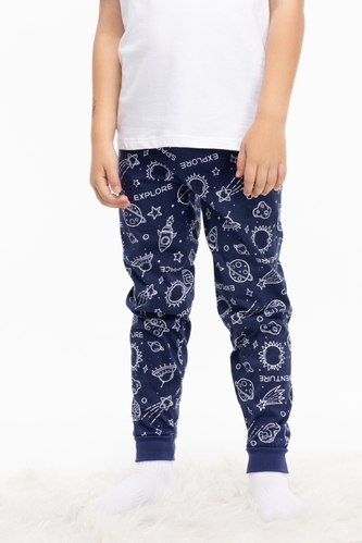 Фото Пижамные штаны для мальчика Kilic DK-22 8-9 лет Темно-синий (2000989739968S)