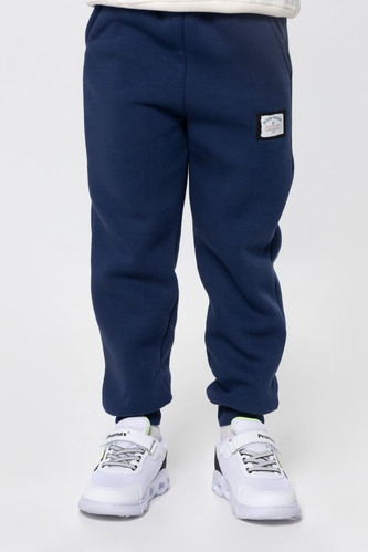 Фото Спортивні штани однотонні для хлопчика Baby Show 18118 128 см Синій (2000990088406W)
