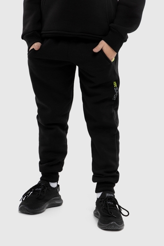 Фото Спортивні штани з принтом для хлопчика Atescan 2350 152 см Чорний (2000990079381W)