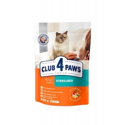 Сухий корм для котів Club 4 Paws Преміум. Для стерилізованих 300 г 9252 (4820083909252)