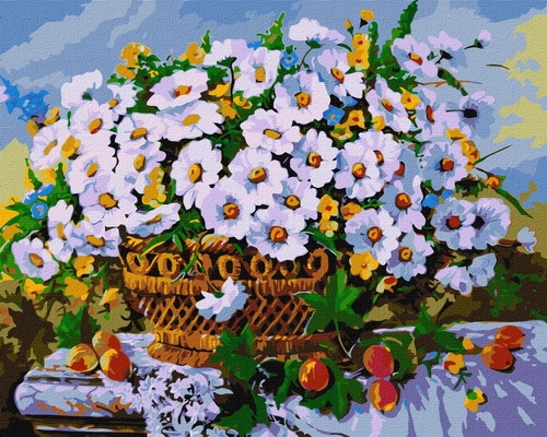 Фото Набор для росписи номеров. "Летние цветы" КНО3118 40х50 см (4823104341413)