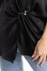 Блуза однотонна жіноча Esay 9609-1 SB 56 Чорний (2000989850588S) Фото 3 з 13