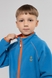 Кофта однотонна для хлопчика Lizi 901 92 см Блакитний (2000989981992W) Фото 3 з 11