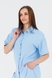 Костюм сорочка + шорти однотонний жіночий M-38 52 Блакитний (2000990464477S) Фото 6 з 16