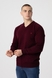 Пуловер однотонный мужской Akin Trico 1127 5XL Бордовый (2000990009920D) Фото 3 из 12