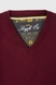 Пуловер однотонный мужской Akin Trico 1127 5XL Бордовый (2000990009920D) Фото 8 из 12
