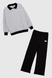 Спортивный костюм Viollen 2184 164 Бело-черный (2000990068989D) Фото 10 из 20