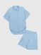 Костюм сорочка + шорти однотонний жіночий M-38 52 Блакитний (2000990464477S) Фото 9 з 16