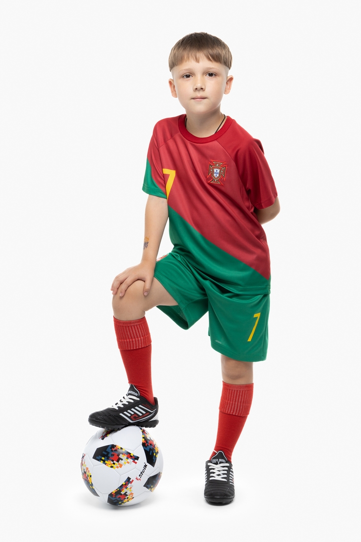 Фото Футбольная форма для мальчика BLD ПОРТУГАЛИЯ 152 см Красный (2000989680765A)