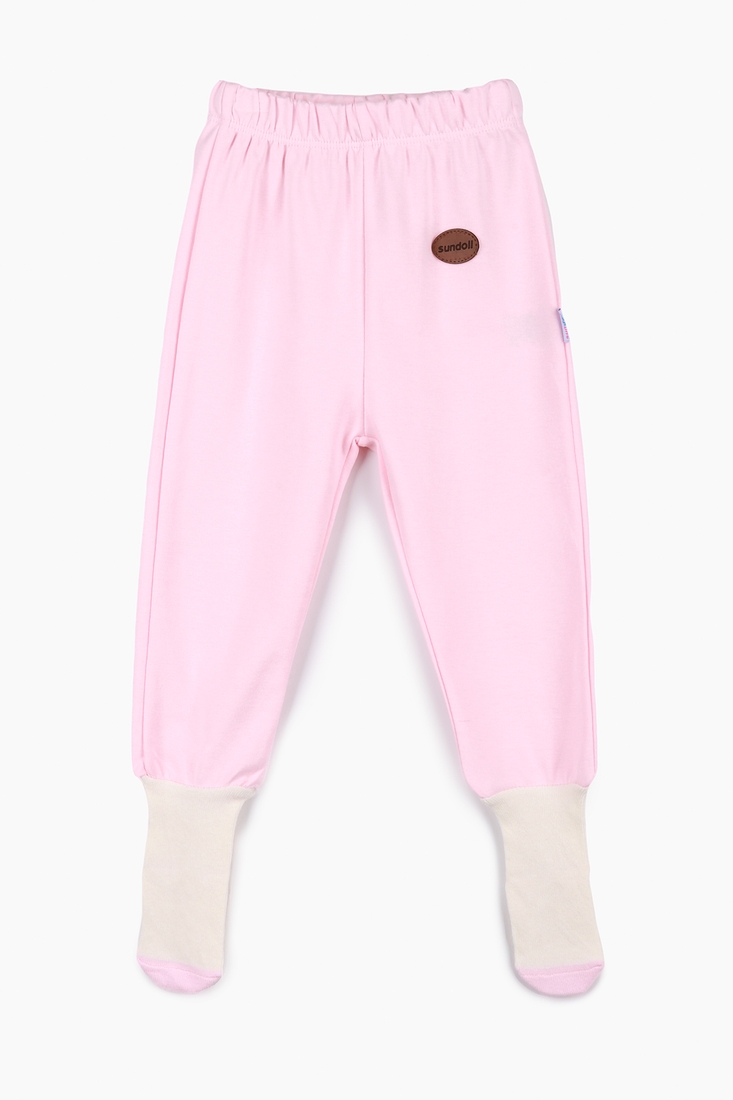 Фото Ползунки с носочками для девочки Sundoll 1210 92 см Розовый (2000989472384D)