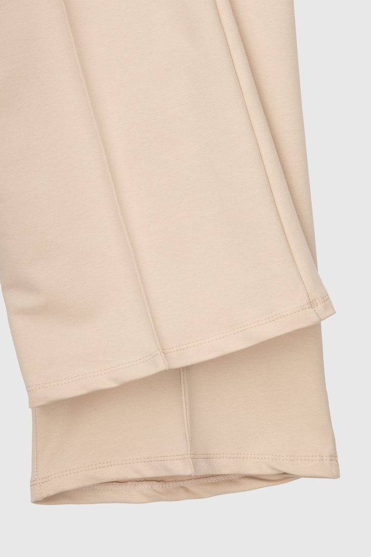 Фото Спортивні штани однотонні для дівчики Atabey 10355.3 164 см Бежевий (2000990156648D)