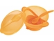 Тарілка на присоску з кришкою і ложкою, 290 мл, 6002 помаранчевий BABY TEAM (2000903794592) Фото 2 з 4