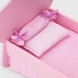 Ліжечко для ляльок «Зірка» з постільною білизною та балдахіном 73119 Рожевий (4600031741192) Фото 4 з 5