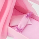 Ліжечко для ляльок «Зірка» з постільною білизною та балдахіном 73119 Рожевий (4600031741192) Фото 5 з 5
