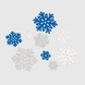 Наклейки Снежинки Разноцветный (2252537024013)(NY) Фото 1 из 3