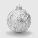 Новорічна куля Dashuri 8 см Білий (2000990125545)(NY) Фото 2 з 3