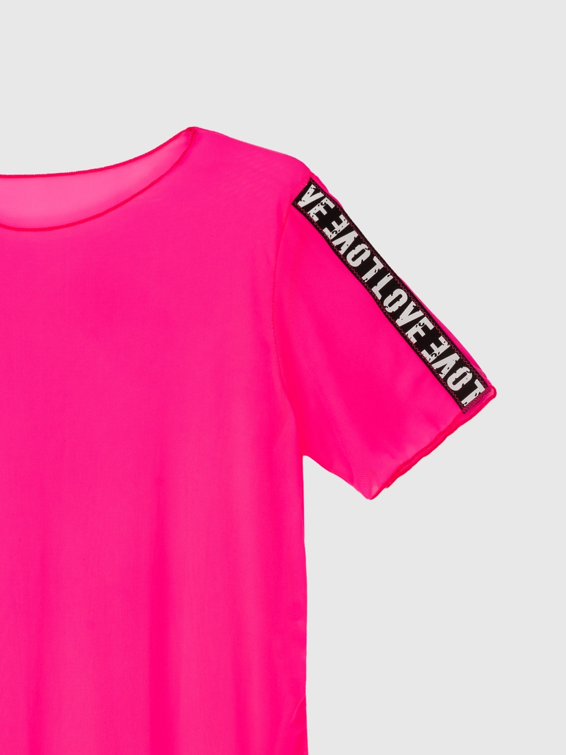 Фото Комплект футболка+топ+шорти для дівчинки TREBA A626 160 см Малиновий (2000990366702S)