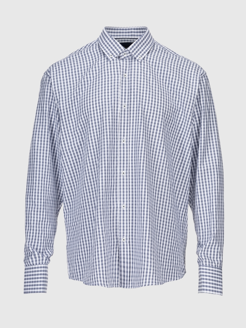 Фото Рубашка классическая с узором мужская Nacar 20201-BB 4XL Белый (2000990414915D)