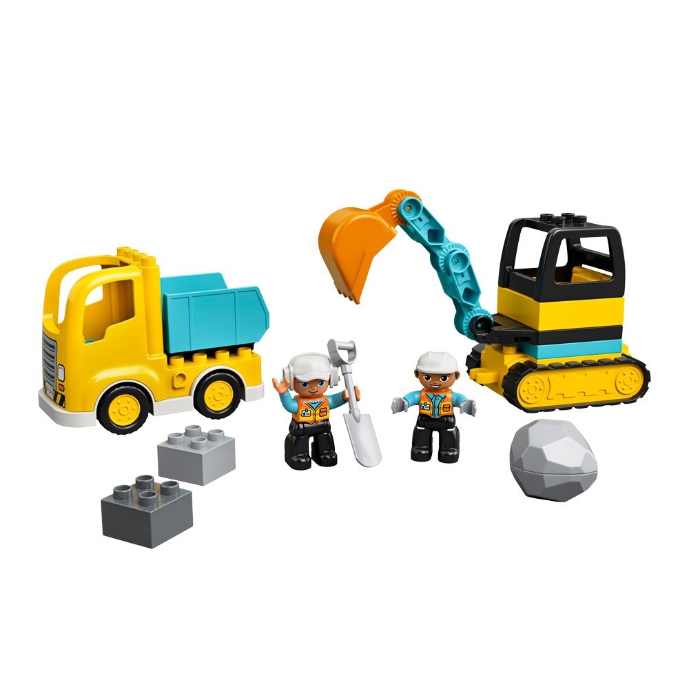 Фото Конструктор LEGO DUPLO Вантажівка і гусеничний екскаватор (10931)