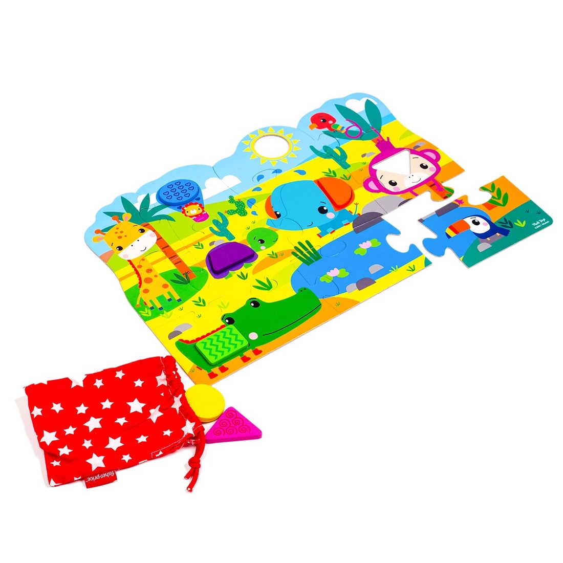 Фото Пазл "Fisher-Price. Maxi puzzle & wooden pieces" Vladi Toys VT1100-01 (4820234762071)