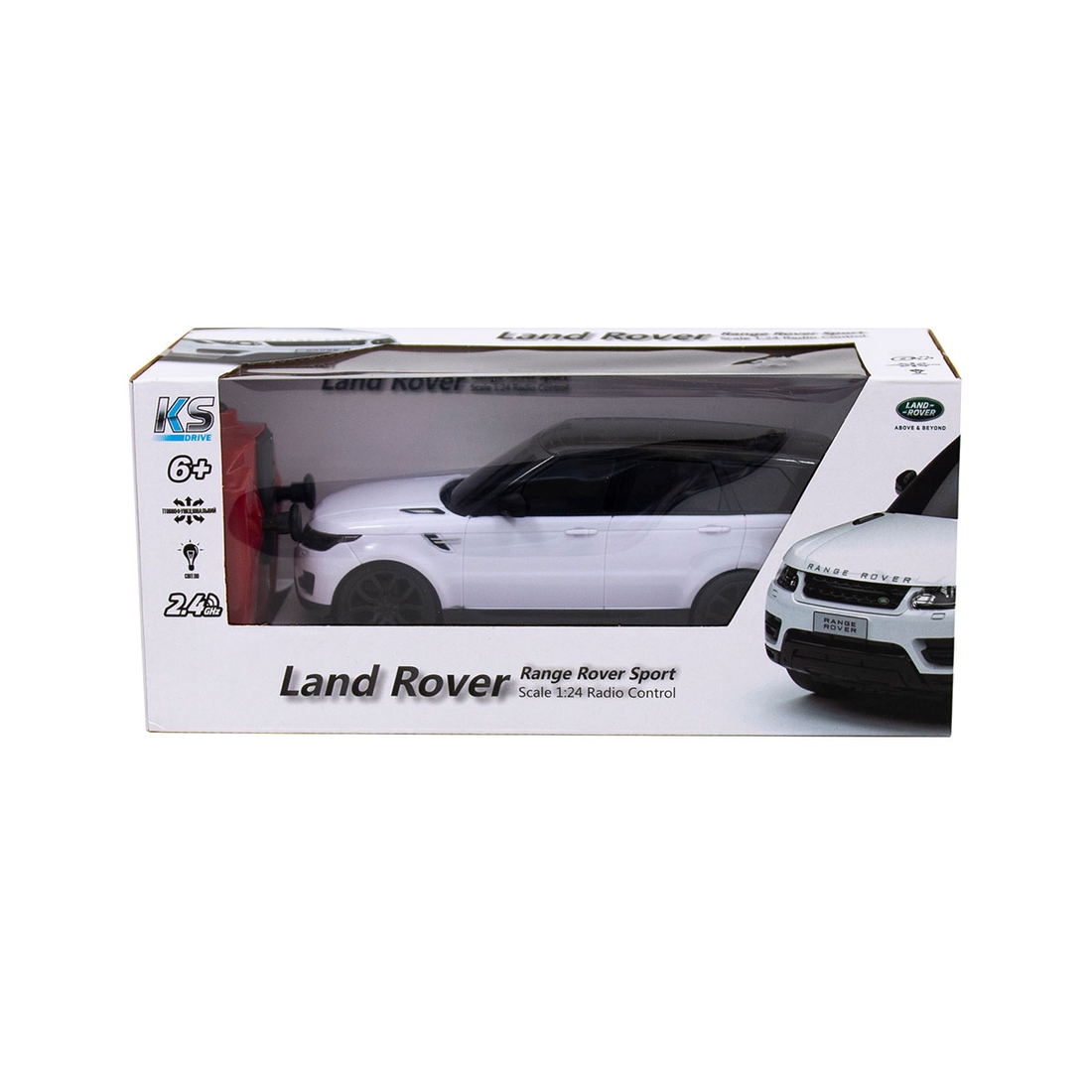 Фото Автомобиль KS DRIVE на р/у – LAND ROVER RANGE ROVER SPORT 1:24, 2.4Ghz 124GRRW Белый (6900007277853)