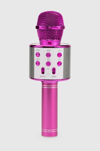 Фото Бездротовий караоке мікрофон з Bluetooth WANRONGDIANZIKEJIYOUXIANGONGSI 858 Рожевий (2002010964530)