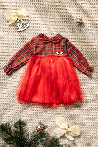 Фото Платье с принтом для девочки Baby Show 23960 92 см Красный (2000990127976W)(NY)(SN)
