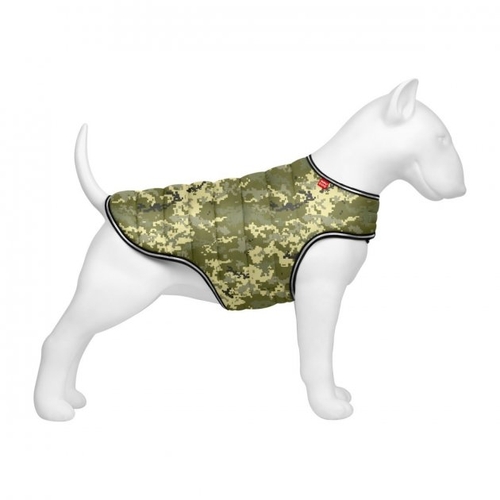 Куртка-накидка для собак WAUDOG Clothes, малюнок "Мілітарі", M, A 37 см, B 52-62 см, C 37-46 см (4823089358604)
