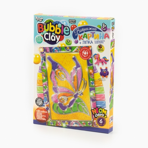 Фото Витражная картина "BUBBLE CLAY Danko Toys BBC-02-05 Разноцветный (2000989844501)