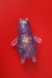 Антистрес м'ялка ведмедик з блискітками 12 см C53876 Фіолетовий (2000989483281) Фото 1 з 3