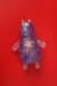 Антистрес м'ялка ведмедик з блискітками 12 см C53876 Фіолетовий (2000989483281) Фото 3 з 3