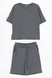 Костюм футболка + шорты однотонный женский M36 52 Серый (2000989668978S) Фото 9 из 18