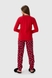 Піжама жіноча Nicoletta 96646НГ XL Червоний (2000990161475А)(NY) Фото 2 з 20