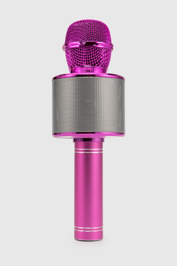 Фото Беспроводной караоке микрофон с Bluetooth WANRONGDIANZIKEJIYOUXIANGONGSI 858 Розовый (2002010964530)