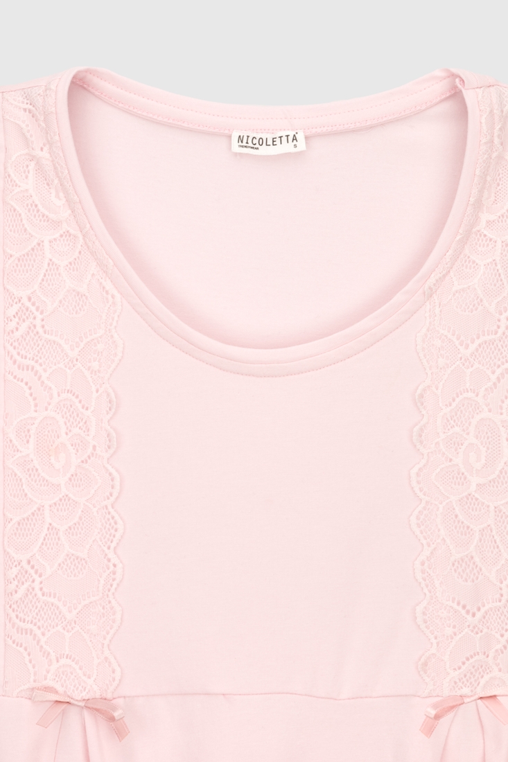 Фото Комплект для годуючих жіночий халат+сорочка Nicoletta 7398 XL Рожевий (2000990160638А)