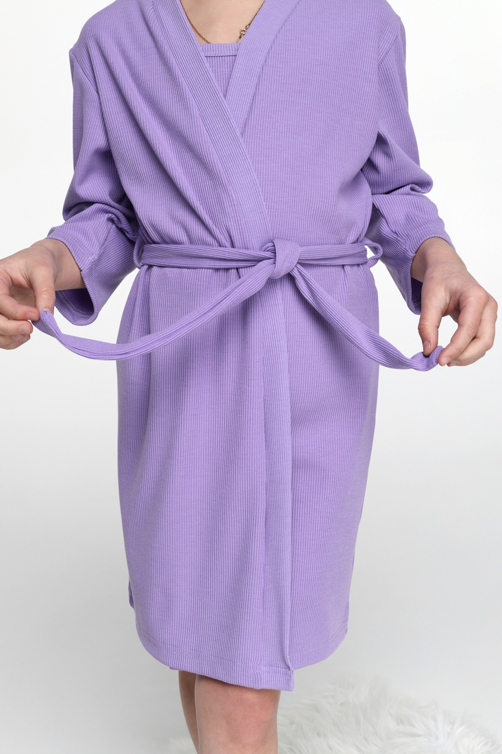Фото Костюм халат+пижама для девочки Barwa 0321/324 32 Сиреневый (2000989549277S)