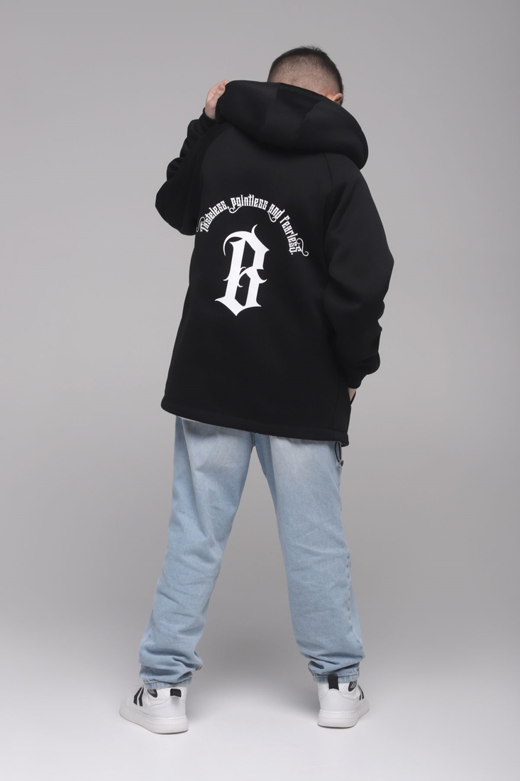 Фото Куртка для хлопчика двостороння 22B-18 164 см Чорний (2000989397441D)