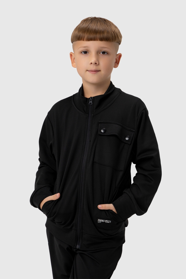 Фото Спортивный костюм (кофта, штаны) для мальчика MAGO T356 128 см Черный (2000990115768D)