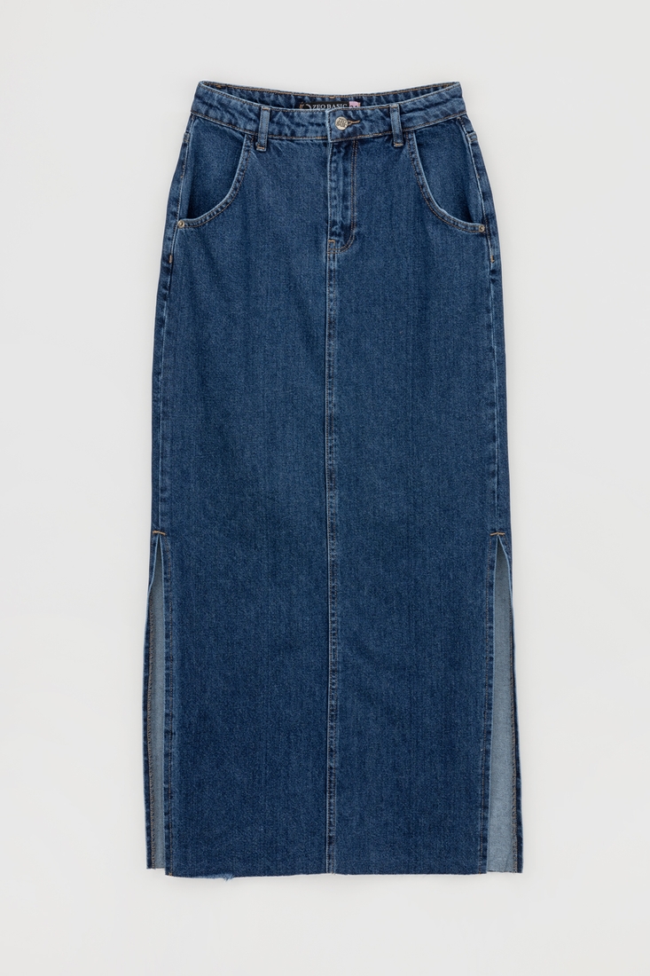 Фото Спідниця джинсова жіноча 3808 32 Синій (2000990048103D)