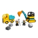 Конструктор LEGO DUPLO Вантажівка і гусеничний екскаватор (10931) Фото 1 з 6