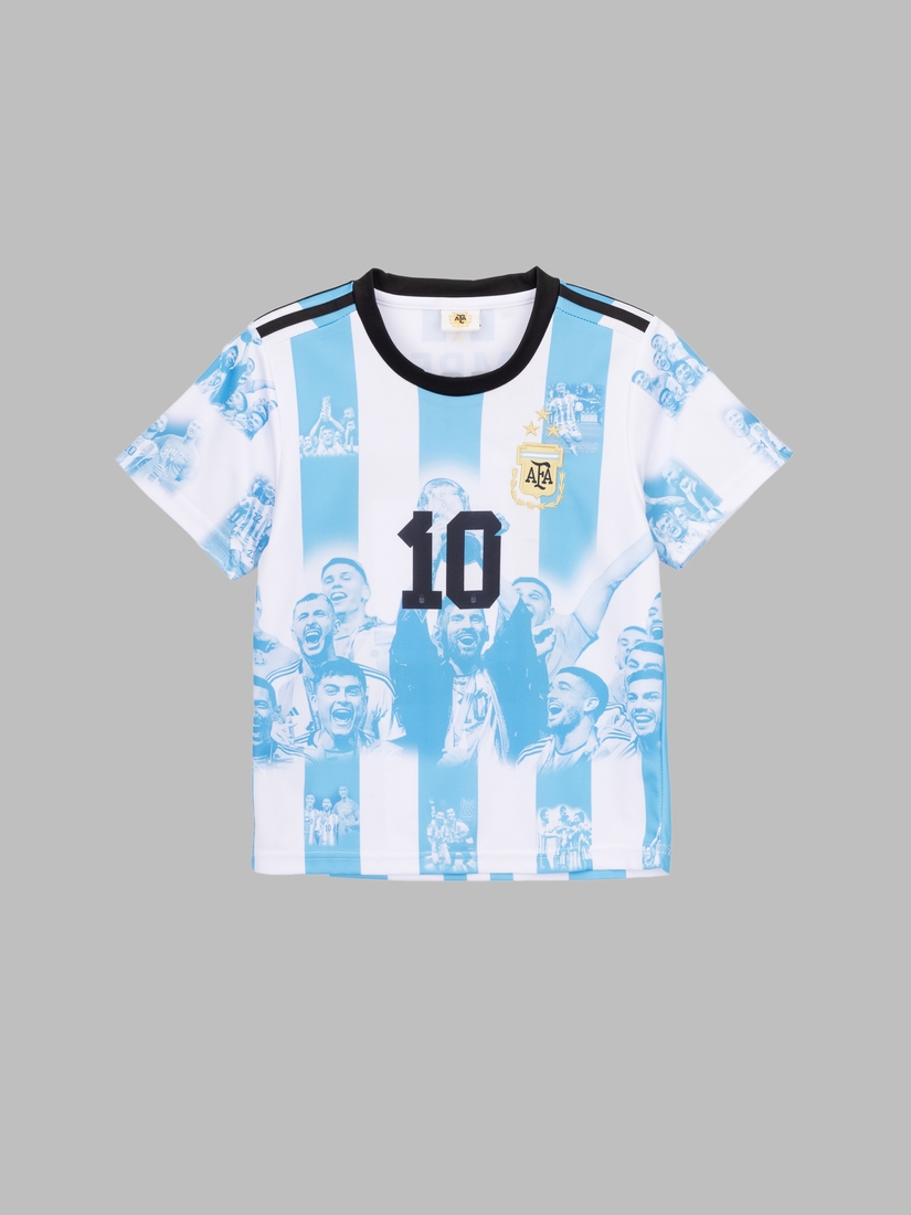 Фото Футбольная форма для мальчика BLD АРГЕНТИНА MESSI 152 см Бело-голубой (2000989681601A)