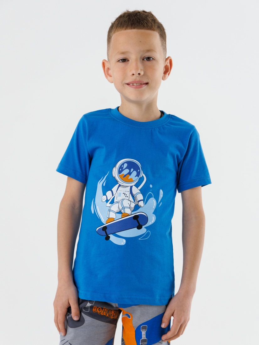 Фото Піжама для хлопчика Mini Moon 0487 146-152 см Синій (2000990499387A)