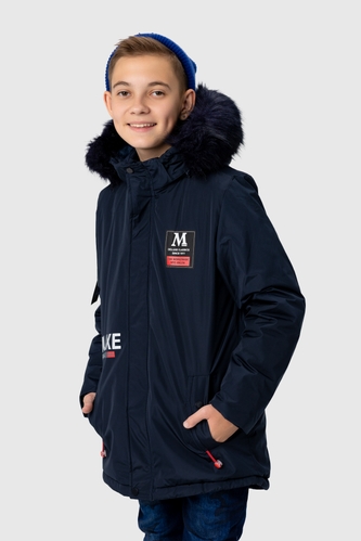 Фото Куртка єврозима для хлопчика Неслухнянки 8868 140 см Темно-синій (2000990082466W)