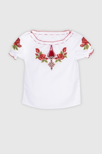 Фото Рубашка вышиванка для девочки КОЗАЧЕК ЗОРЯНКА 98 см Разноцветный (2000990387028S)