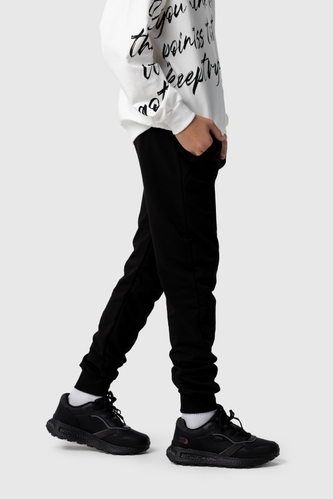 Фото Спортивные штаны однотонные для мальчика Atescan 2351 176 см Черный (2000990057815D)