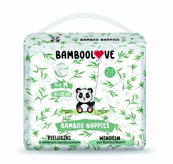 Фото Підгузки BAMBOOLOVE 55861 розмір М 6-11 кг 24 шт. (5903999558611)