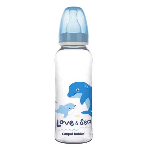 Фото Пляшечка для годування PP Love&Sea Canpol 59/400 Синій (2000990215406)
