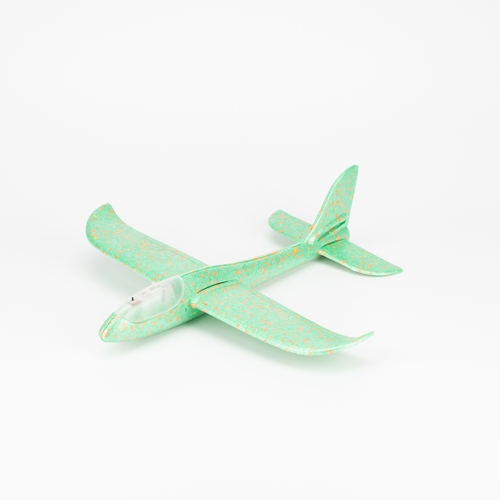 Фото Самолет-планер с подсветкой 605 48 см Зеленый (2000989696292)