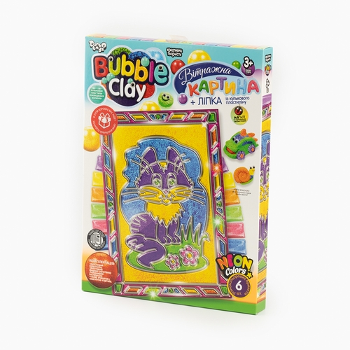 Фото Витражная картина "BUBBLE CLAY Danko Toys BBC-02-06 Разноцветный (2000989844518)