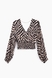 Блуза жіноча з візерунком Sateen 3014-1528 XL Чорний (2000989512639D) Фото 13 з 14